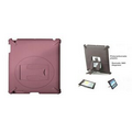 iBank(R) Rubberized Swivel Stand Back Cover for iPad 2/3/4